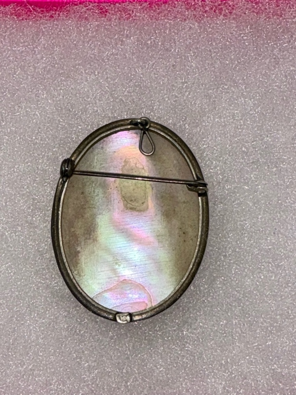 Vintage Mother of Pearl Cameo Pendant Necklace - Picture 3 of 8